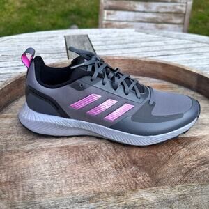 Adidas Runfalcon 2.0 TR Shoes Mens Size 9.5 Gray Pink Trail Running FZ3584 New